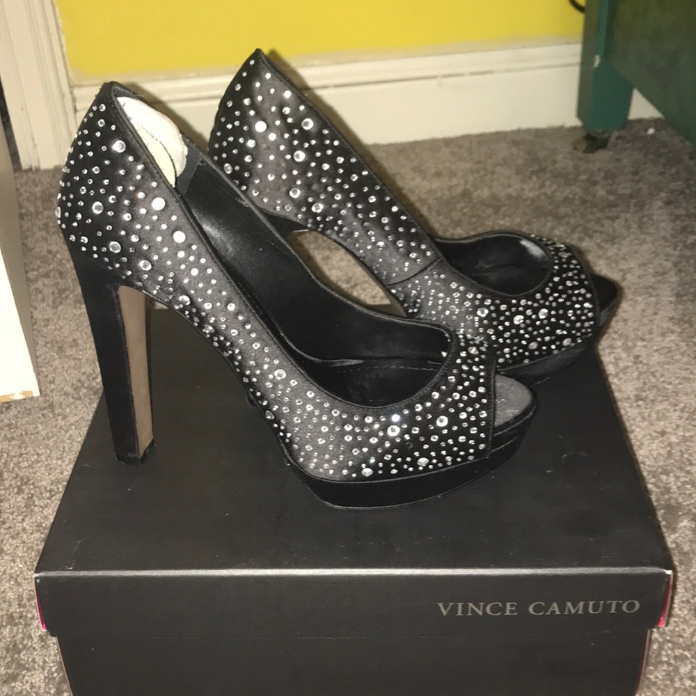 Vince Camuto Crystal Accented Pump
